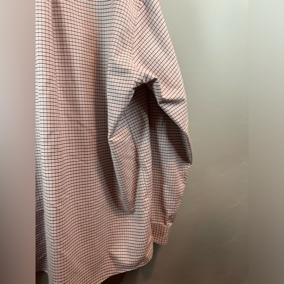 Vtg LL Bean Single Needle Tailoring Button Down Plaid Dress Shirt Sz 17-37 Mens - Picture 14 of 15